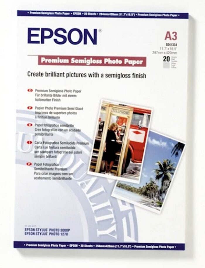 PAPIR EPSON A3, 20L PREMIUM SEMIGLOSS, 251g/m2