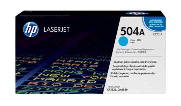 TONER HP 504A CYAN ZA COLOR LASER CP3525/CM3530 ZA 7.000 STRANI