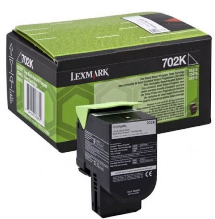 TONER LEXMARK ČRN št. 702K ZA CS310, CS410 IN CS510 ZA 1.000 STRANI