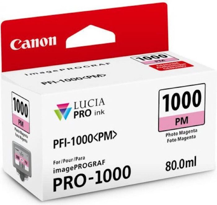ČRNILO CANON PFI-1000 PHOTO MAGENTA ZA IMAGEPROGRAF PRO-1000, 80 ml