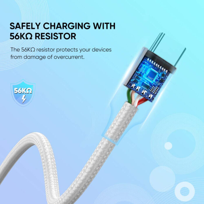 UGREEN USB 2.0 A na USB-C kabel 2m (bel) - polybag - Image 6