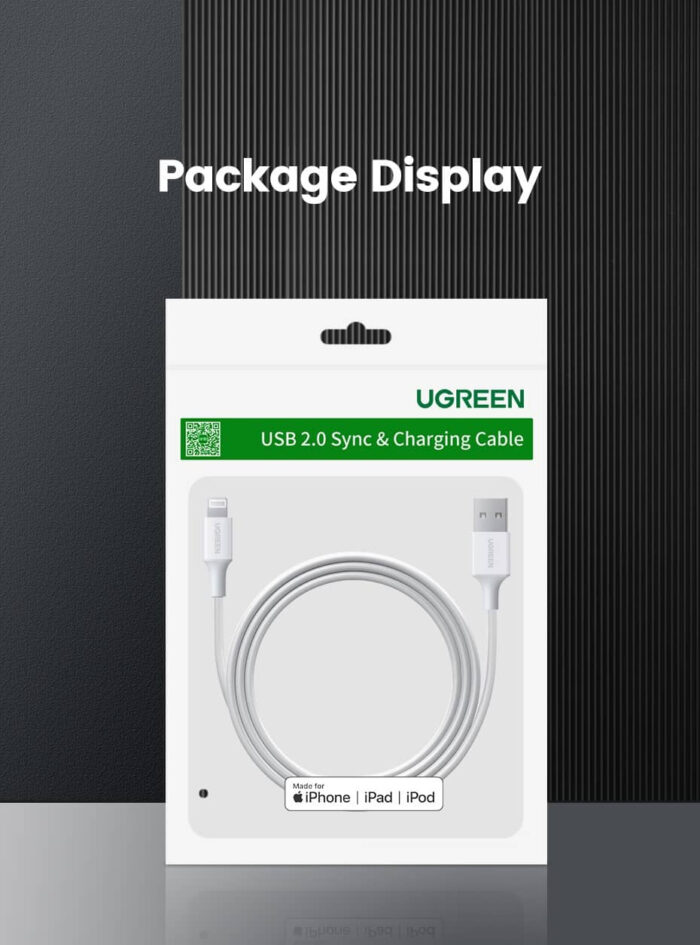 Ugreen kabel Lightning na USB-A 1m - polybag - Image 3