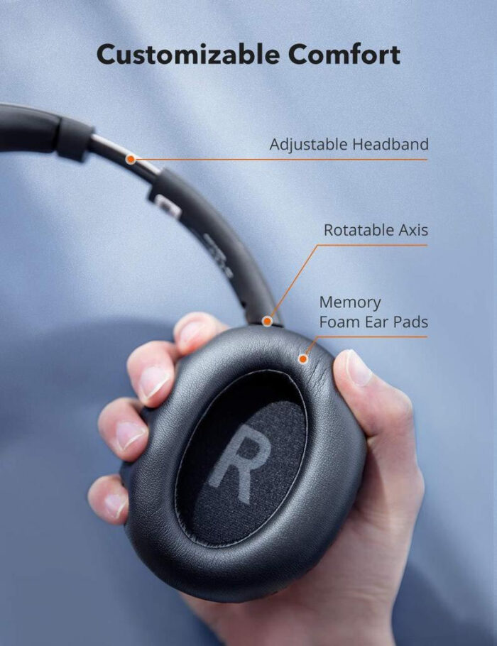 TaoTronics TT-BH055 Bluetooth naglavne slušalke CVC 8.0 Active Noise Cancelling