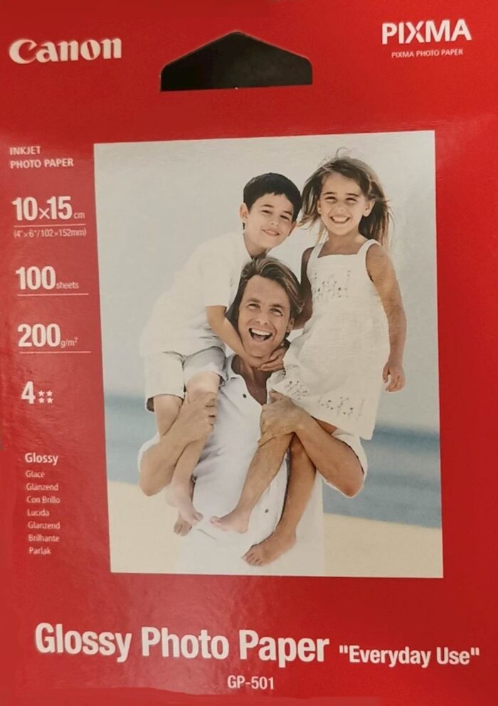 Papir CANON GP-501s (10x15 cm); 10x15 / gloss / 200gsm / 100 listov