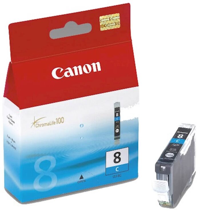 ČRNILO CANON CLI-8 CYAN ZA iP3300/iP4200/4300/iP5200/5300/6600/6700