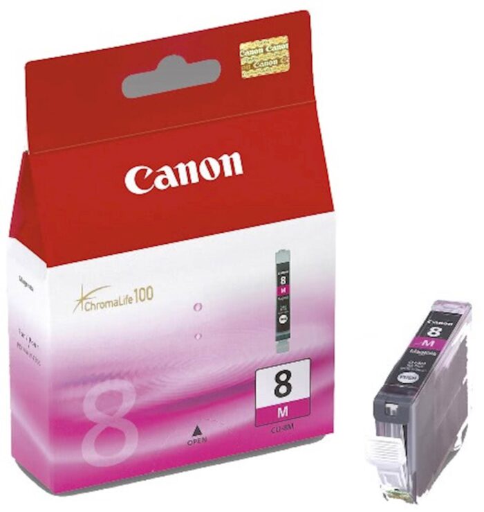ČRNILO CANON CLI-8 MAGENTA ZA iP3300/iP4200/4300/iP5200/5300/6600/6700