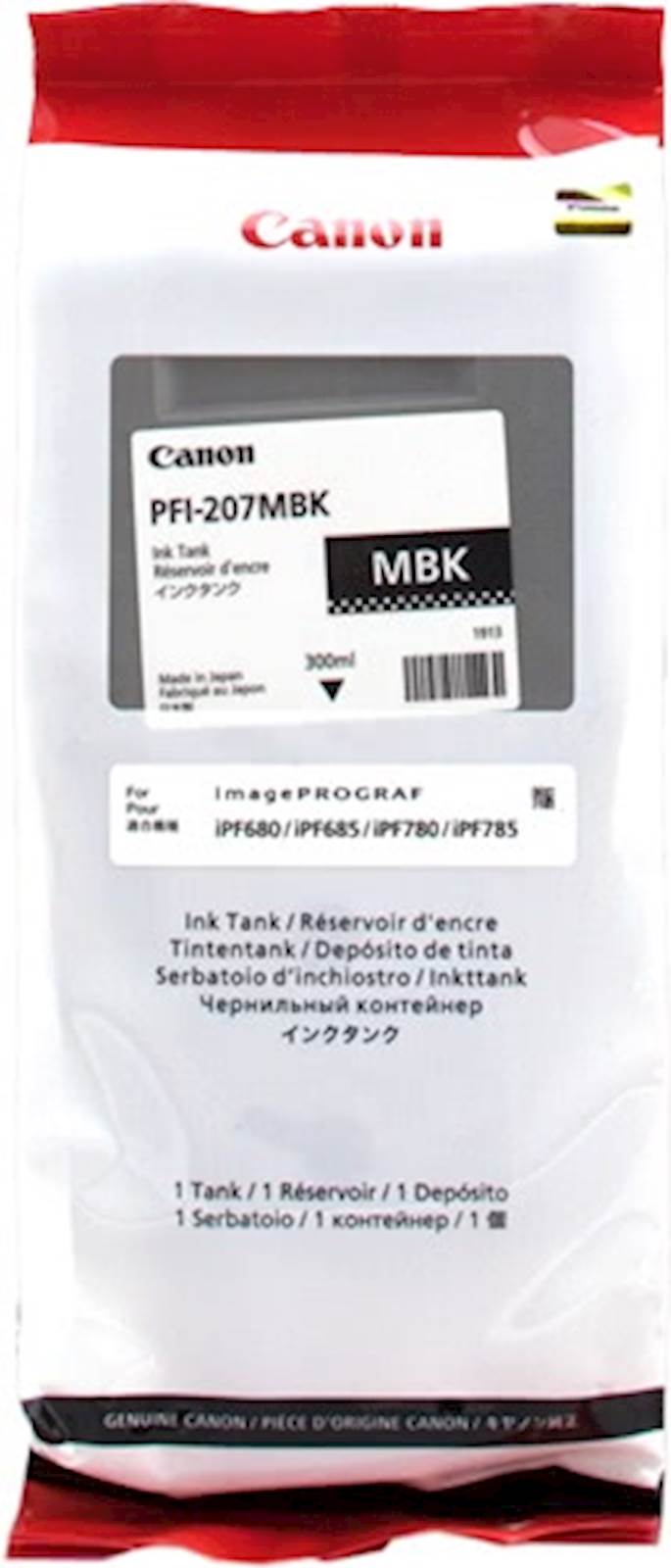 ČRNILO CANON PFI-207 MATT ČRNO ZA IPF 680/685/780/785 300 ml