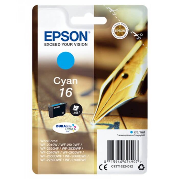 ČRNILO EPSON CYAN 16 ZA WF-2520NF,2530WF,2540WF