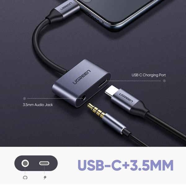 Ugreen USB-C na 3.5mm + USB-C Hub Adapter - box - Image 5