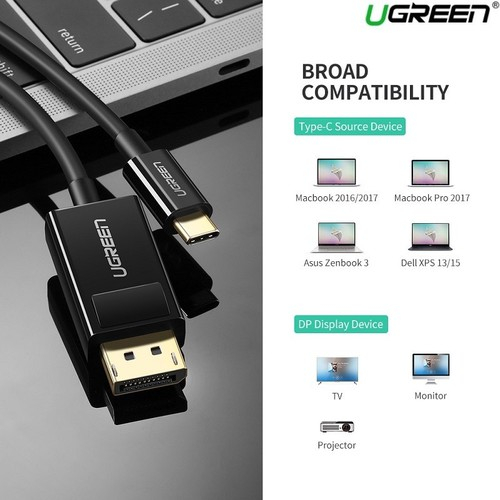 Ugreen kabel USB-C v DP 4K (DisplayPort) 1.5M - polybag - Image 4