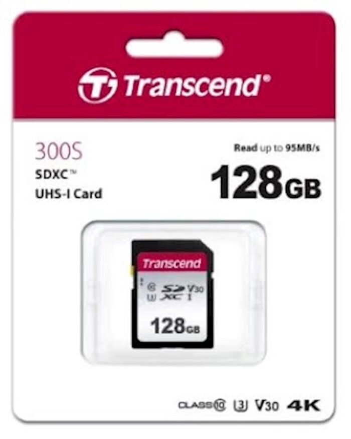 SDXC TRANSCEND 128GB 300S, 95/45MB/s, C10, UHS-I Speed Class 3 (U3), V30 - Image 3