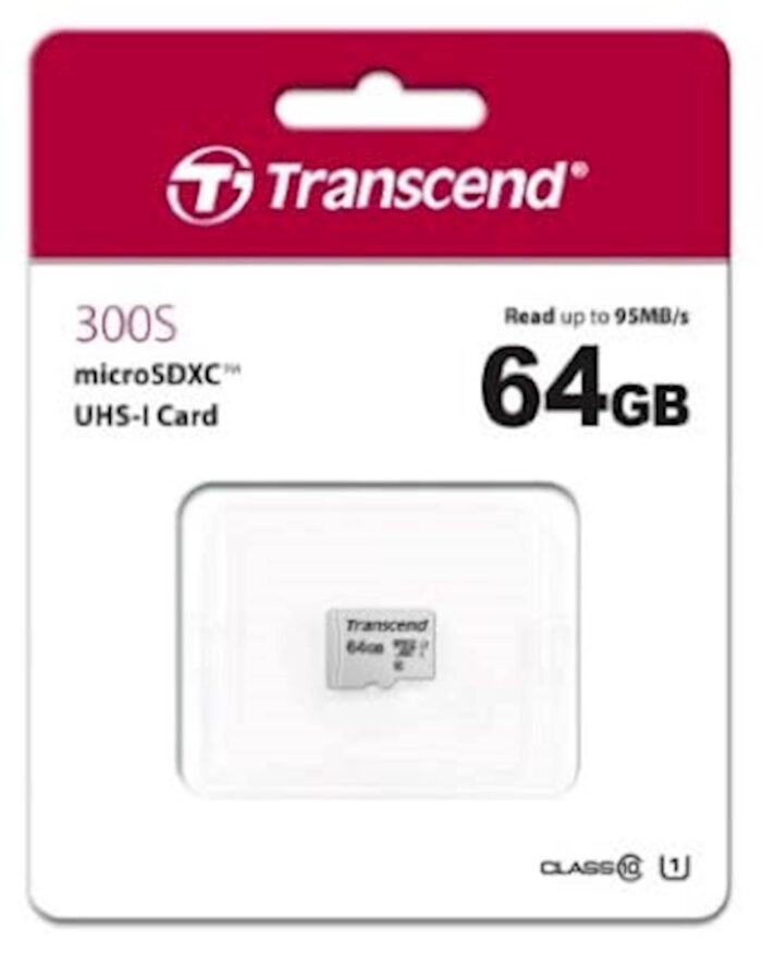 SDXC TRANSCEND MICRO 64GB 300S, 100/20MB/s, C10 - Image 3