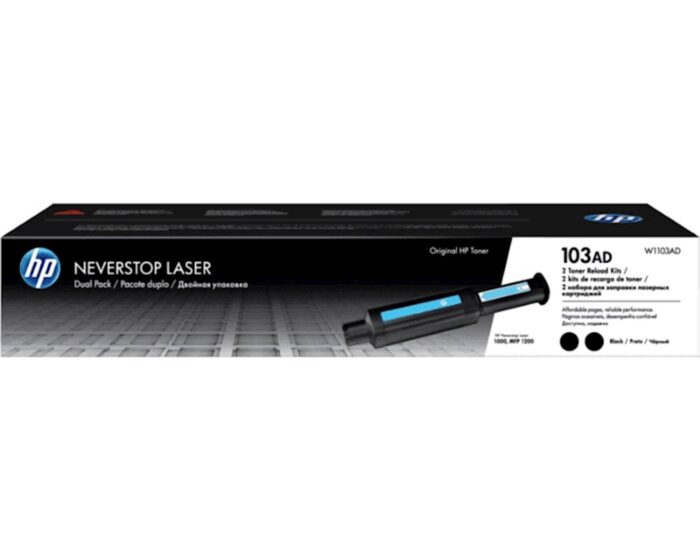 TONER HP 103AD ČRN NEVERSTOP RELOAD KIT ZA NEVERSTOP LASER 1000/MFP 1200 ZA 2 X