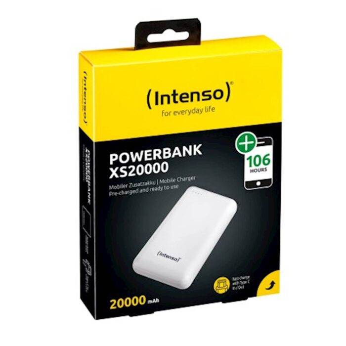 Prenosna baterija INTENSO XS20000 bela, 20000 mAh, USB A + USB C - Image 4