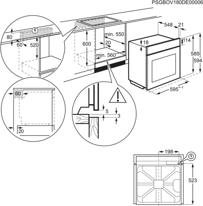Vgradna pečica Electrolux EOD5C70X, SteamBake - Image 5
