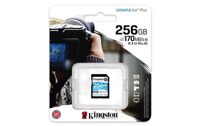 SDXC KINGSTON 256GB Canvas GO Plus, 170/90MB/s,  C10, UHS-I, U3, V30 - Image 3