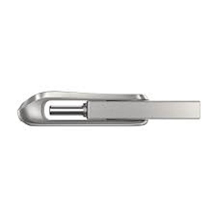USB C & USB DISK SanDisk 512GB Ultra Dual LUXE, 3.1, srebrn, kovinski, branje