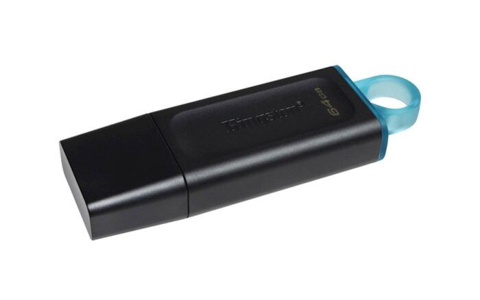 USB disk Kingston 64GB DT Exodia, 3.2 Gen1, črn, s pokrovčkom