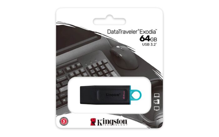 USB disk Kingston 64GB DT Exodia, 3.2 Gen1, črn, s pokrovčkom - Image 4