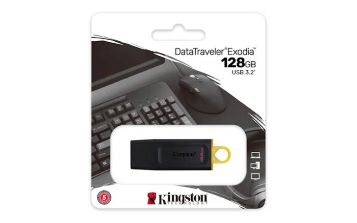 USB disk Kingston 128GB DT Exodia, 3.2 Gen1, črn, s pokrovčkom - Image 4