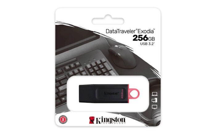 USB disk Kingston 256GB DT Exodia, 3.2 Gen1, črn, s pokrovčkom - Image 4