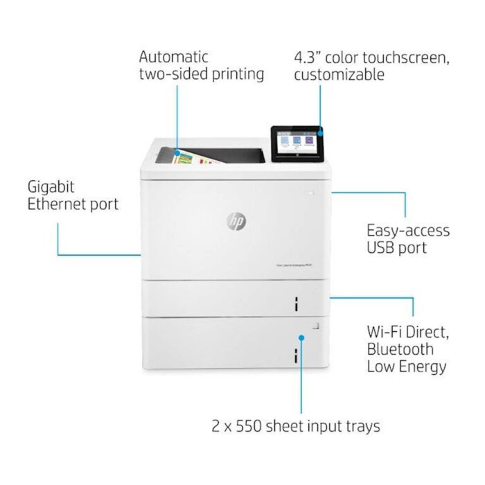 Barvni laserski tiskalnik HP Color LaserJet Enterprise M555x - slika 3