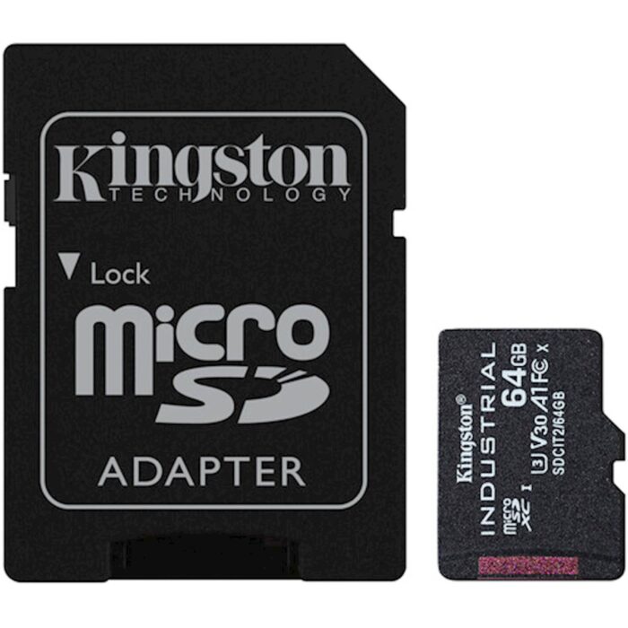SDXC Kingston micro 64GB INDUSTRIAL, Class 10, UHS-I, U3, V30, A1 - Image 3