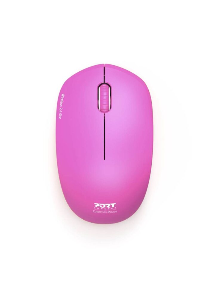 Miška PORT WL USB-A roza