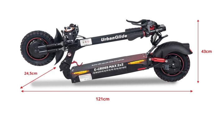 Električni skiro UrbanRide E-Cross MAX (2x800W) - Image 4