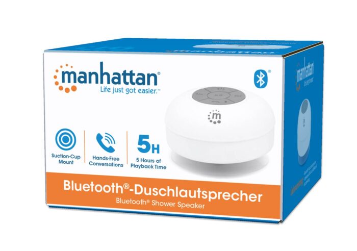Bluetooth zvočnik za pod prho MANHA TTAN, bele barve - Image 6