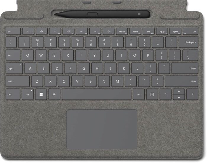 MS Surface Pro X tipkovnica SLO + Svinčnik 2, svetlo siva - slika 3