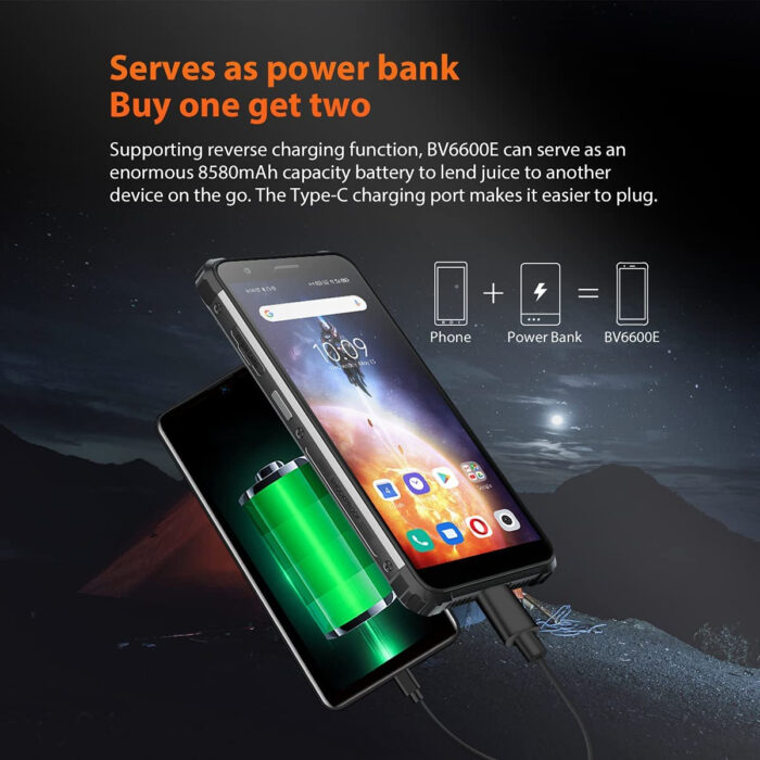 Blackview BV6600E 4GB robustni pametni telefon 4GB+32GB, črn - slika 3