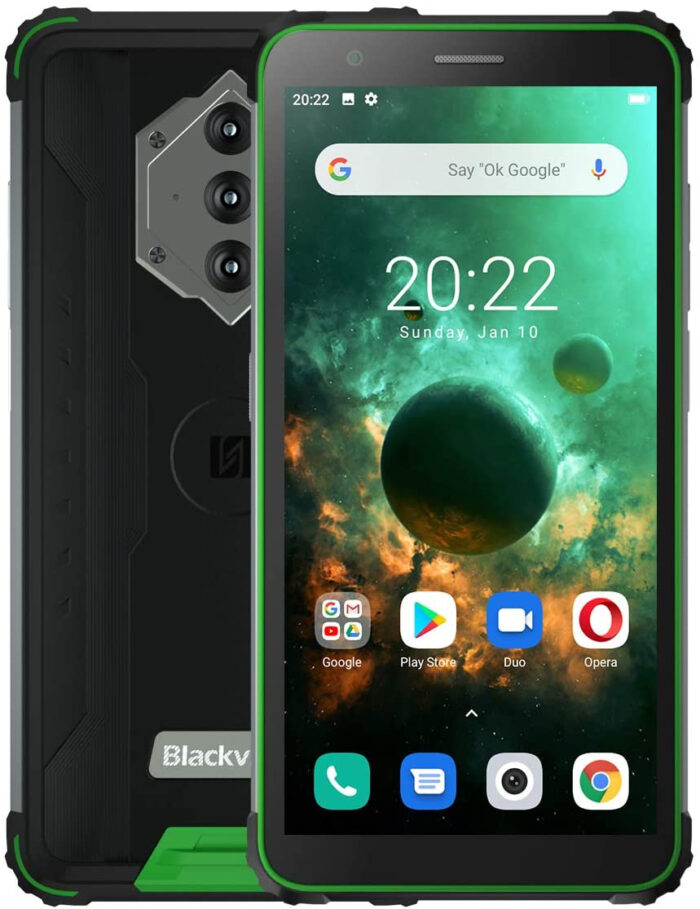 Blackview BV6600 4G robustni pametni tel efon, 4GB+64GB zelen