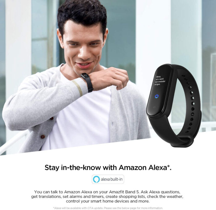 Amazfit Band 5 pametna zapestnica črna - slika 3