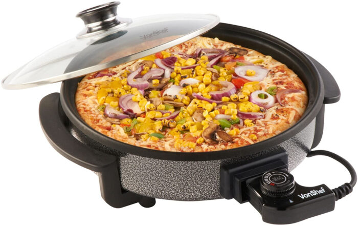 VonShef električna ponev 30cm okrogla - Image 3