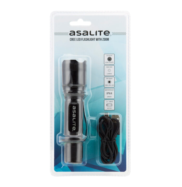 ASALITE prenosna LED svetilka 5W, zoom, polnilna - Image 3