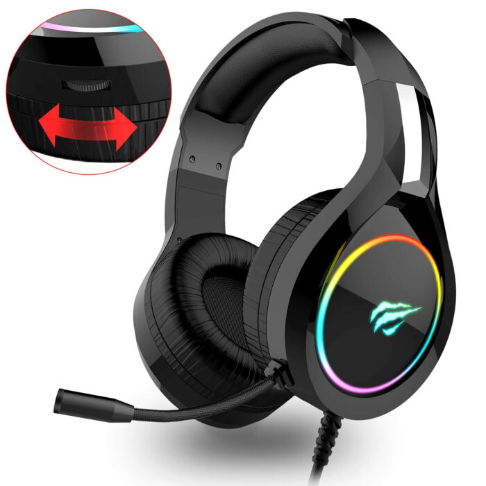 HAVIT Gamenote RGB LED slušalke z mikrofonom HV-H2232d - Image 3