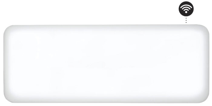 MILL panelni konvekcijski radiator Wi-Fi 2000W bel jeklo PA2000WIFI3