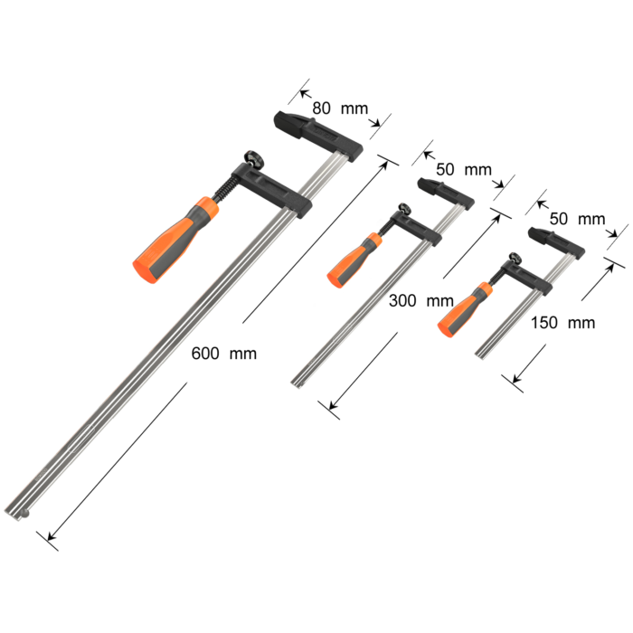 VonHaus 13 delni set F mizarskih spon