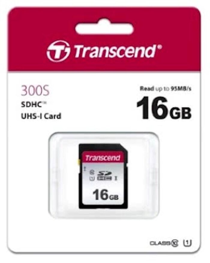 SDHC TRANSCEND 16GB 300S, 95/45MB/s, C10, UHS-I Speed Class 1 (U1) - Image 3