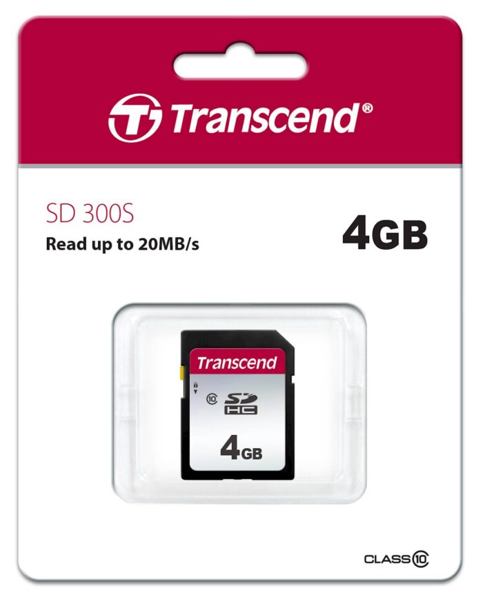 SDHC TRANSCEND 4GB 300S, 95/45MB/s, C10, UHS-I Speed Class 1 (U1) - Image 3