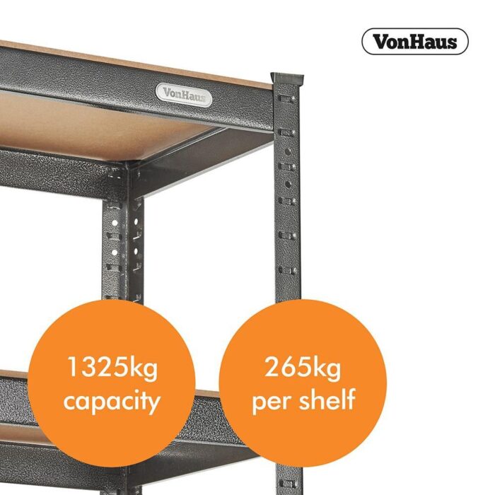 VonHaus Extra Wide 1.8m 5 polični regal - Image 3