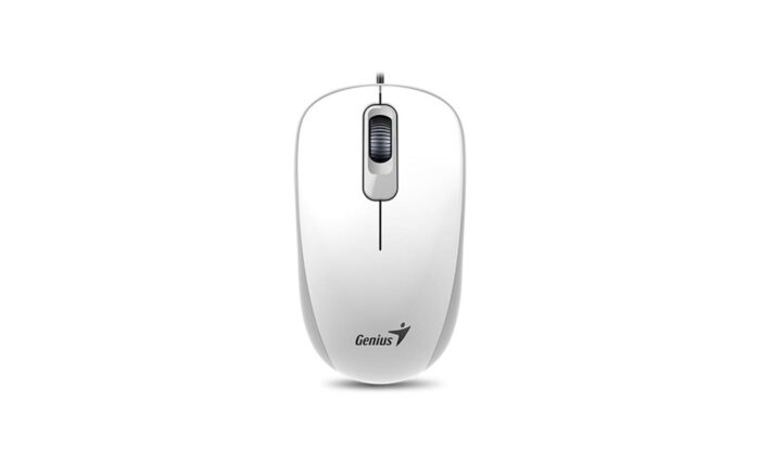 Miška Genius DX-120 USB bela, optična, 3 gumbi
