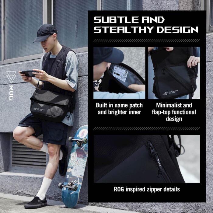 Torba ASUS ROG Archer Messenger 14 (BC2000) črna, za prenosnike do 14'', - Image 4