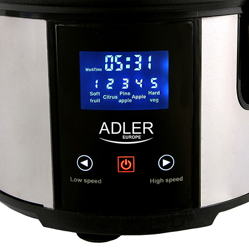 Adler zmogljiv sokovnik 2000W AD4124 črne barve LCD zaslon - Image 3
