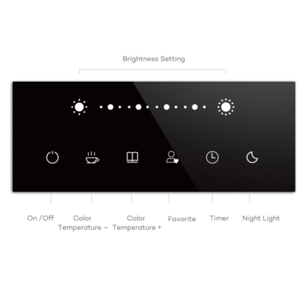 TaoTronics touch control Iron Gray LED namizna svetilka TT-DL16 - Image 3