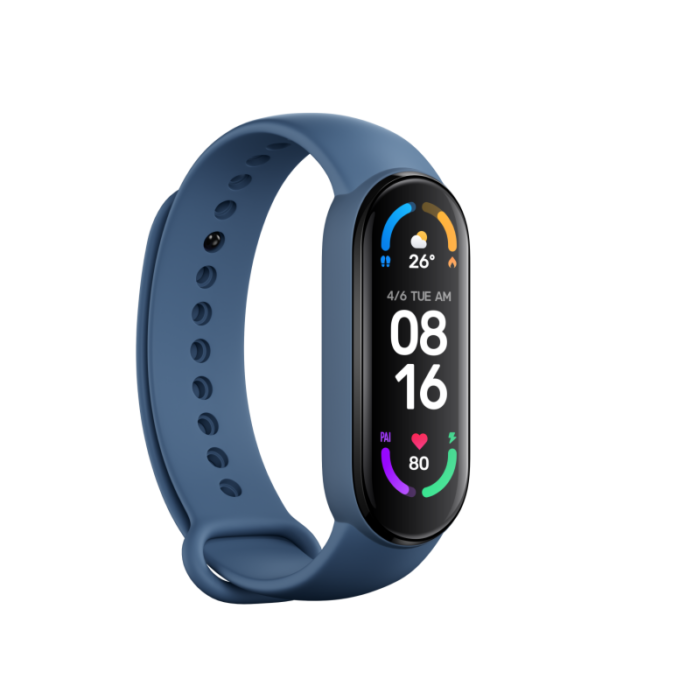 Xiaomi Mi Smart Band 6 pašček (3-Pack): rdeča/črna/modra