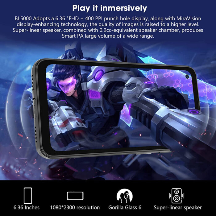 Blackview pametni robustni telefon BL5000 5G, 8GB/128GB, črn