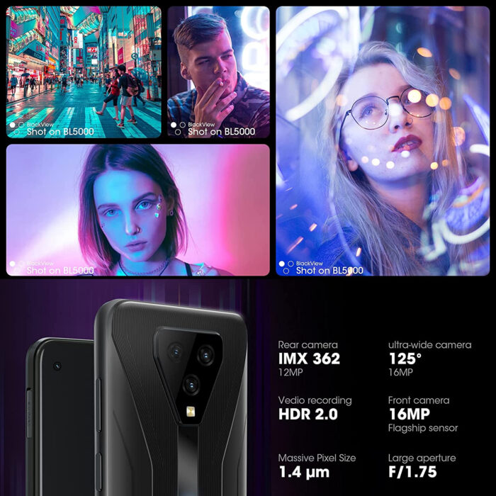 Blackview pametni robustni telefon BL5000 5G, 8GB/128GB, črn - Image 3