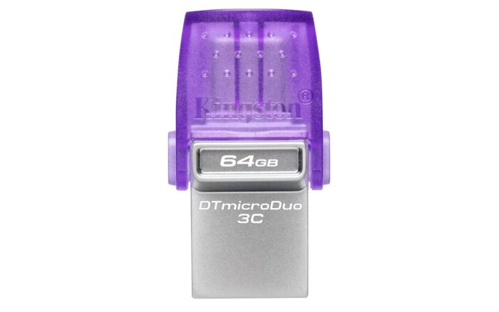 USB C & USB DISK Kingston 64GB DT microDuo3G3, 3.2 Gen1, OTG, s pokrovčkom - Image 5